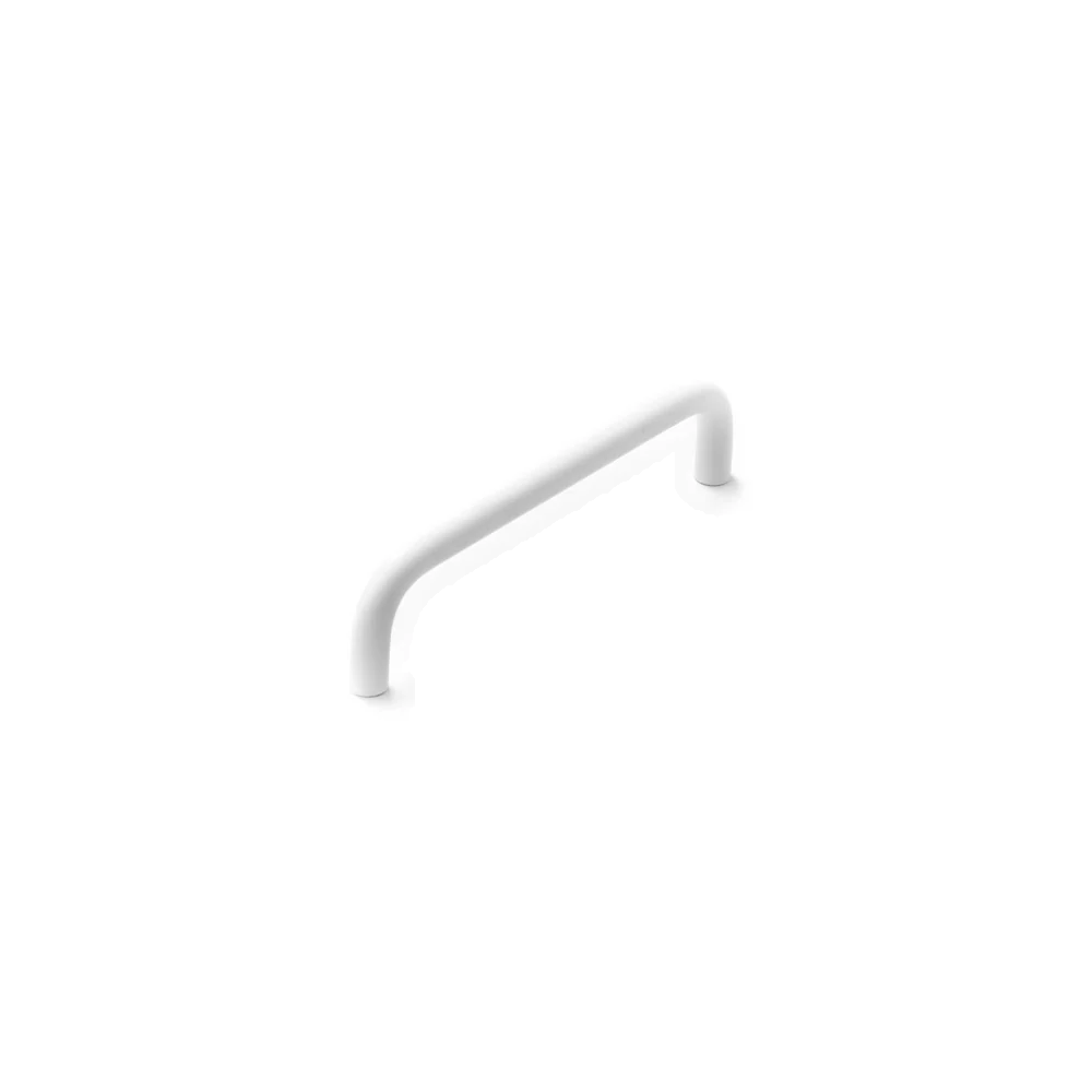 Stream 200mm Entrance Pull 316 Grade SS - Matt White - Rear Fix in Matt White