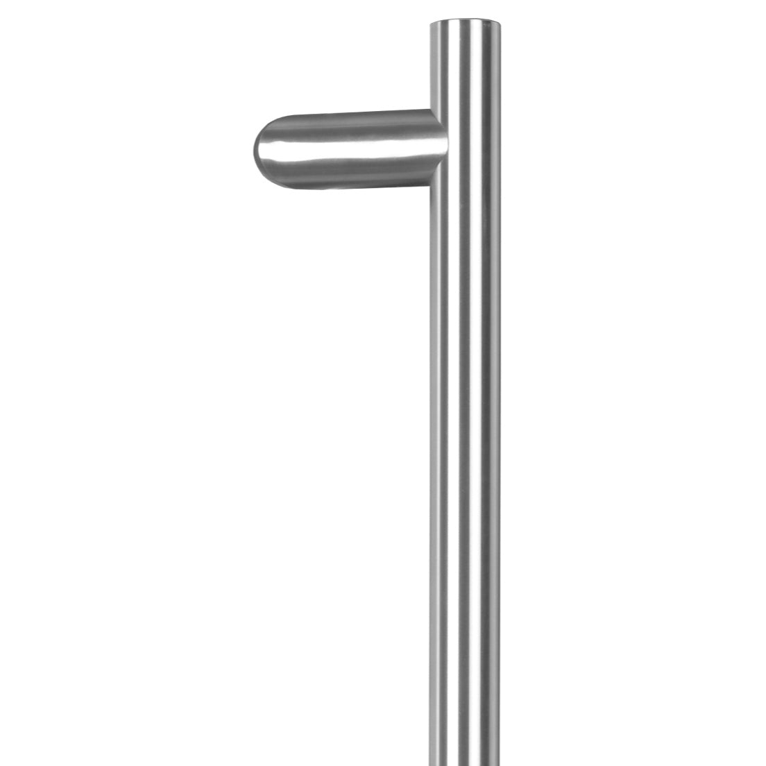 8400 Offset Pair of Entrance Handles, Back-to-Back, 800mm x 32mm, CTC 640mm in Satin Stainless