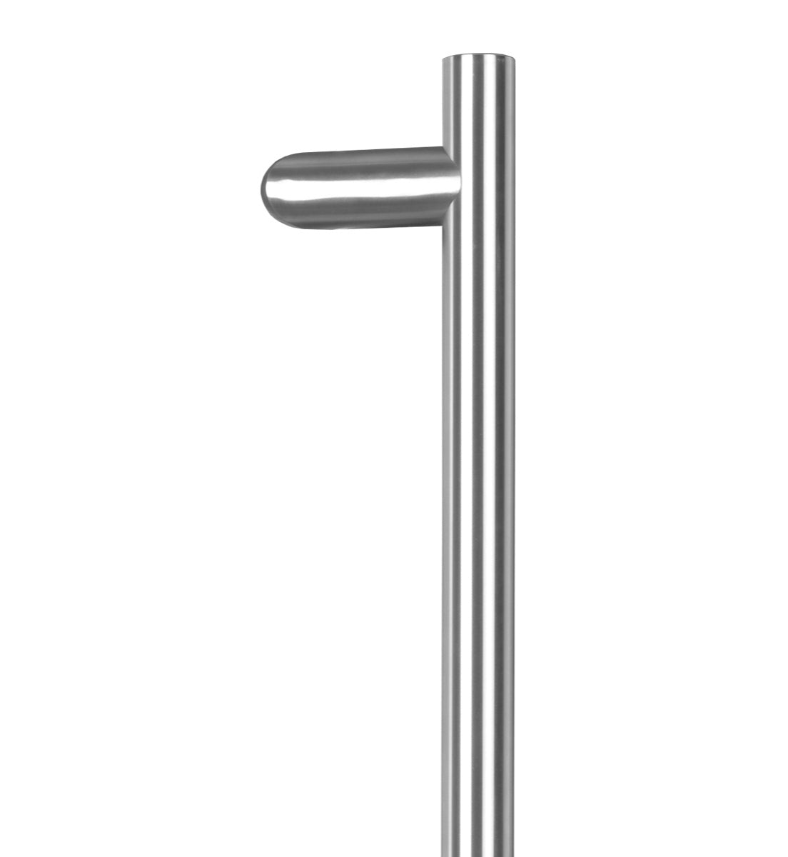 8400 Offset Pair of Entrance Handles, Back-to-Back, 800mm x 25mm, CTC 640mm in Satin Stainless