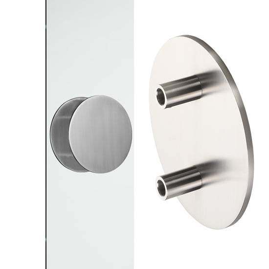 8580 Single Entrance Handle, Rear Disk Fix, 300mm x 32mm, CTC 150mm in Satin Stainless