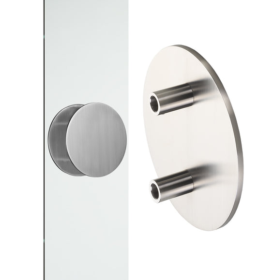 8580 Single Entrance Handle, Rear Disk Fix, 300mm x 32mm, CTC 150mm in Satin Stainless