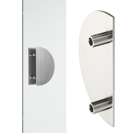 8590 Single Entrance Handle, Rear Disk Fix, 250mm x 150mm x 32mm, CTC 150mm in Satin Stainless