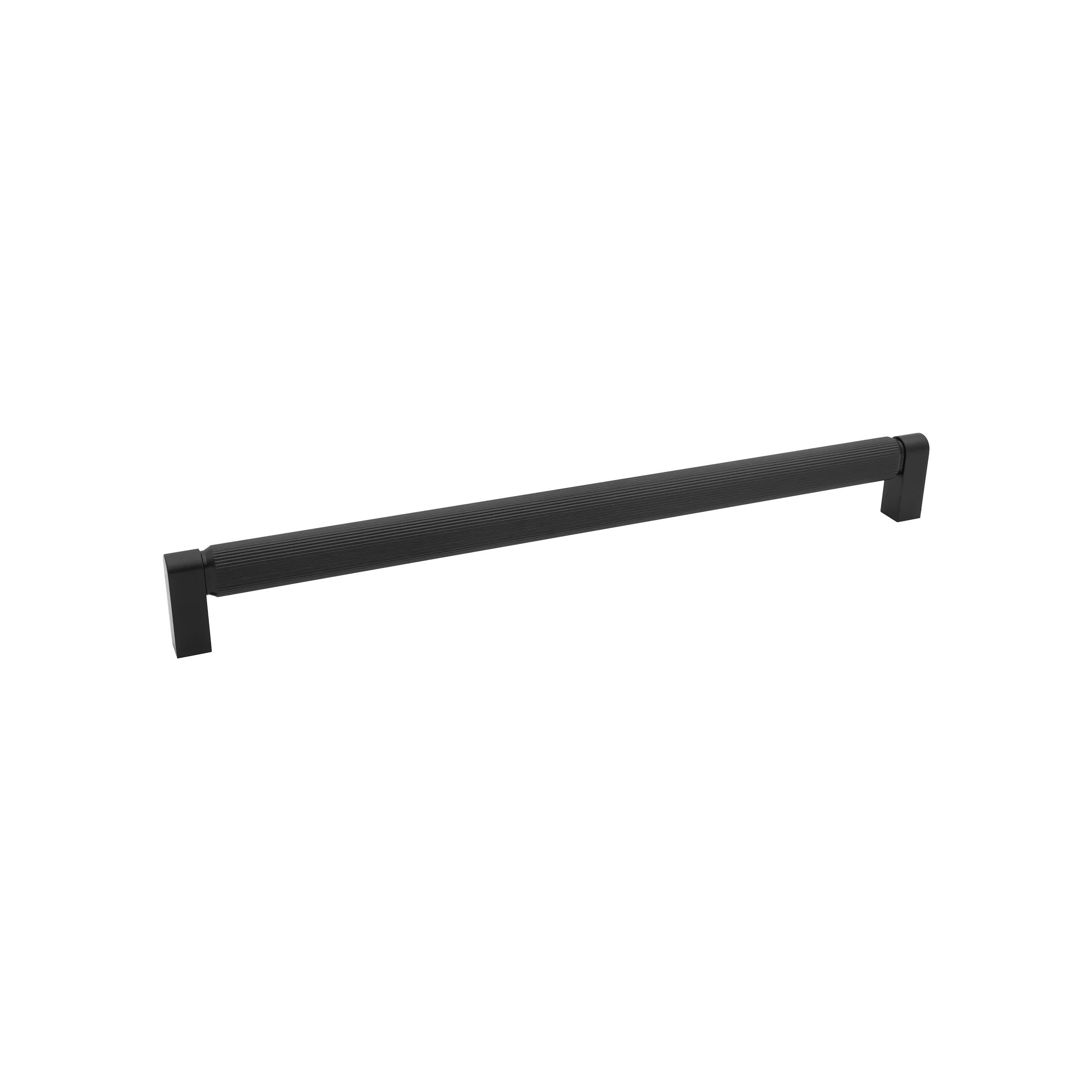 MOMO HANDLES BROOKLYN BIG BACK TO BACK DOOR PULL SET 448MM BRUSHED BLACK in Brushed Black