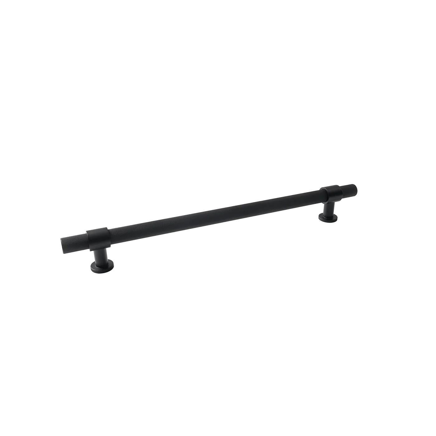 MOMO BELGRAVIA KNURLED ENTRY PULL HANDLE MATT BLACK in Matt Black
