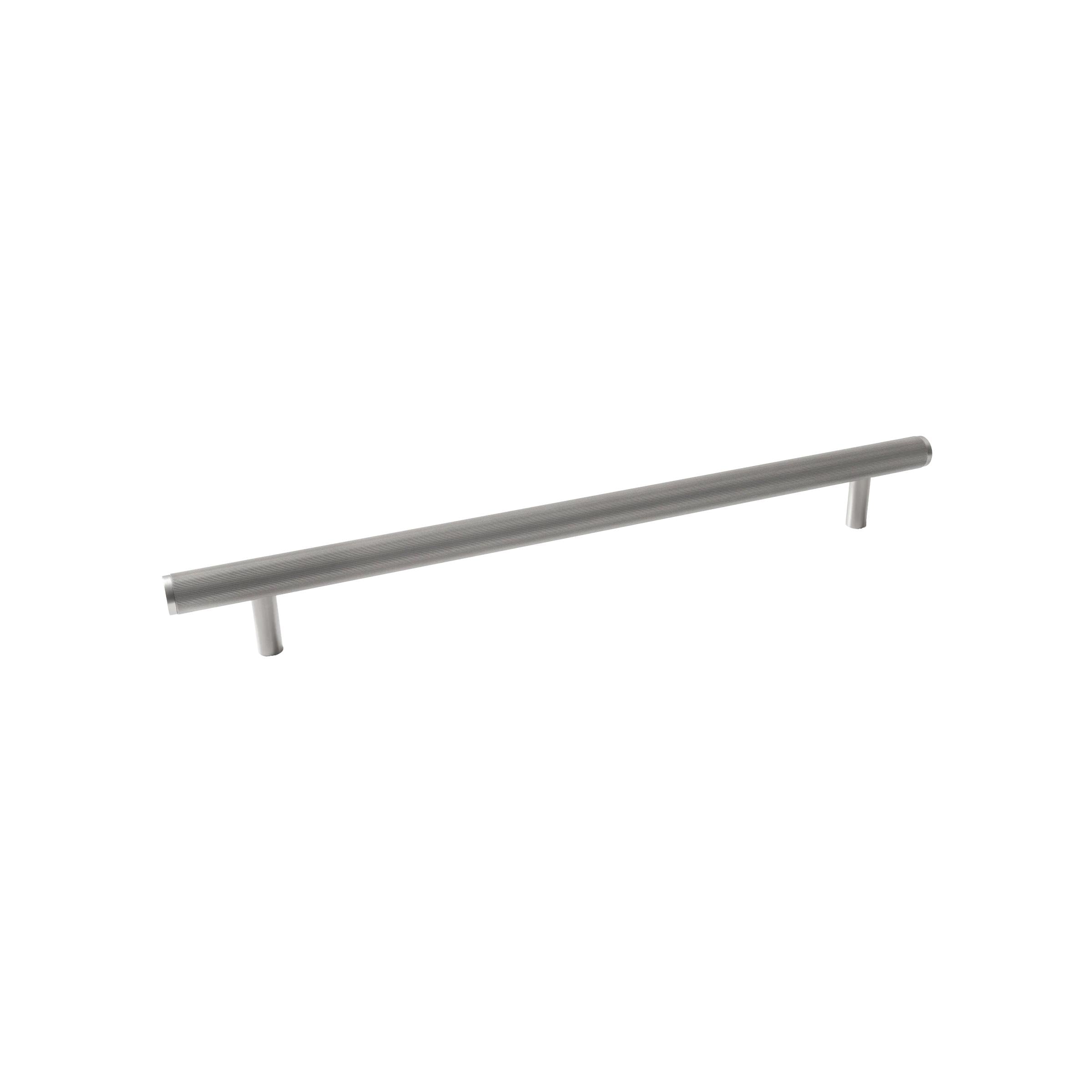 MOMO BELLEVUE LINED ENTRY PULL HANDLE DULL BRUSHED NICKEL in Dull Brushed Nickel