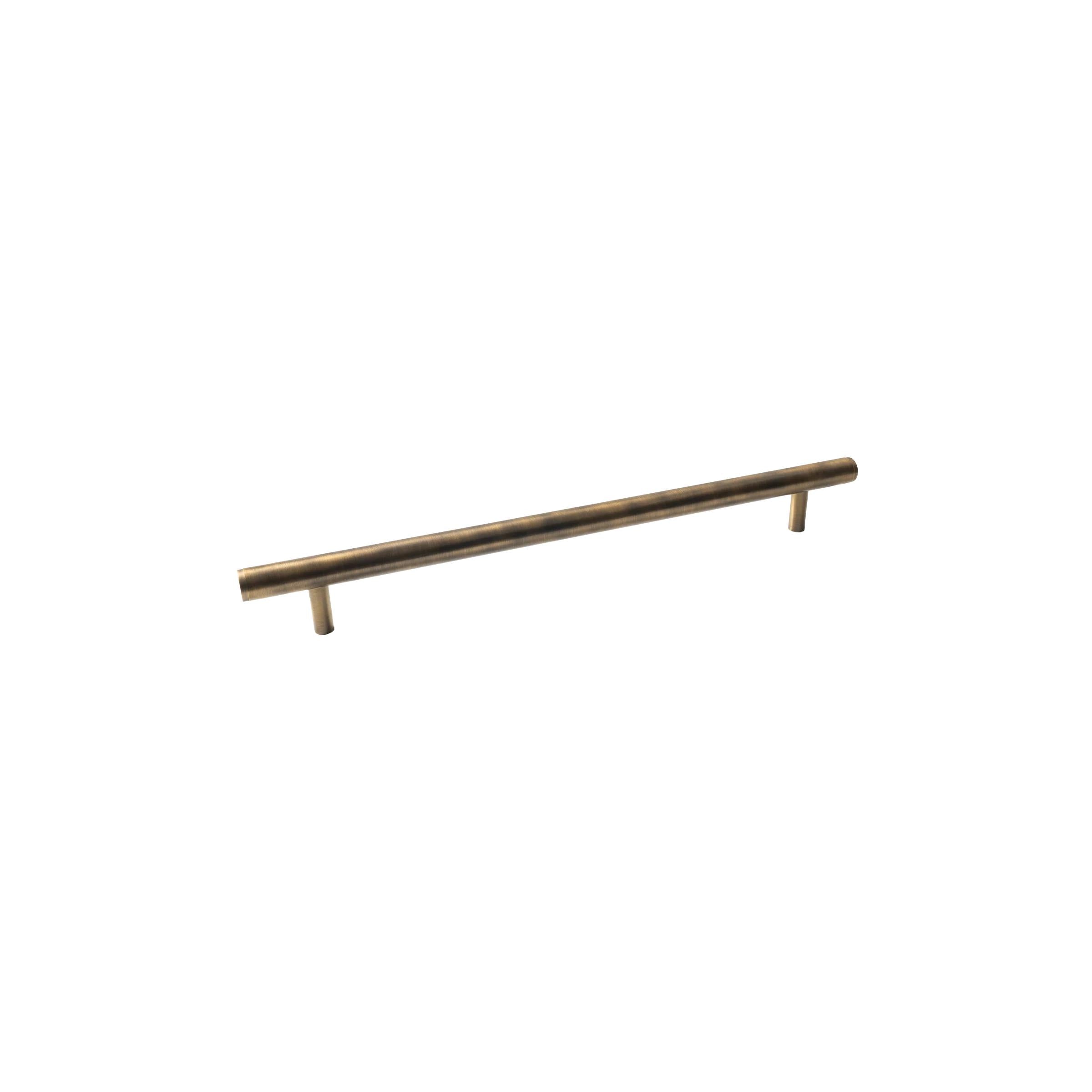 MOMO BELLEVUE PLAIN DOOR PULL WITH BACK TO BACK FIXING 416MM DARK BRUSHED BRASS in Dark Brushed Brass