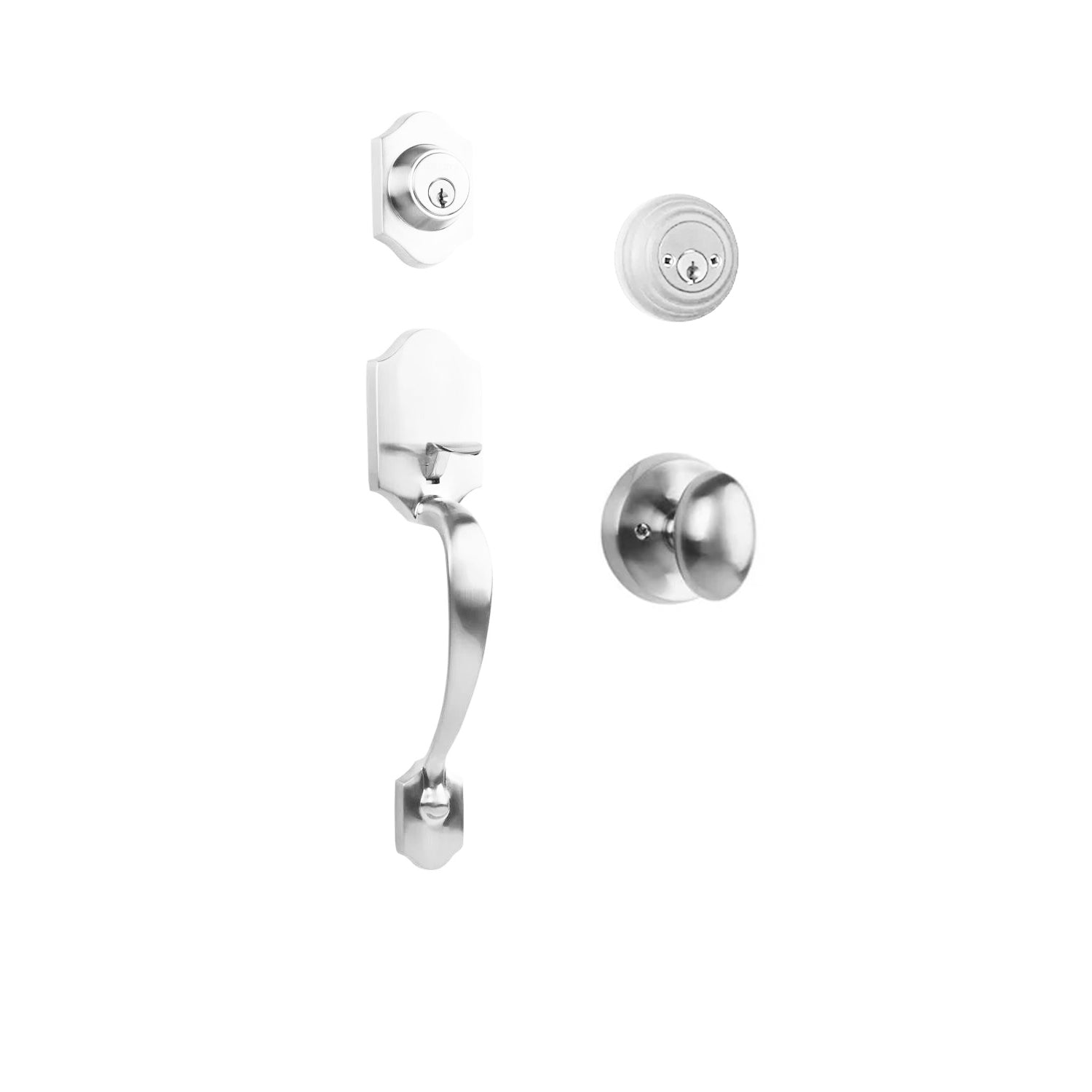 Charente Entry D/C w/Uovo Knob PC BP in Polished Chrome