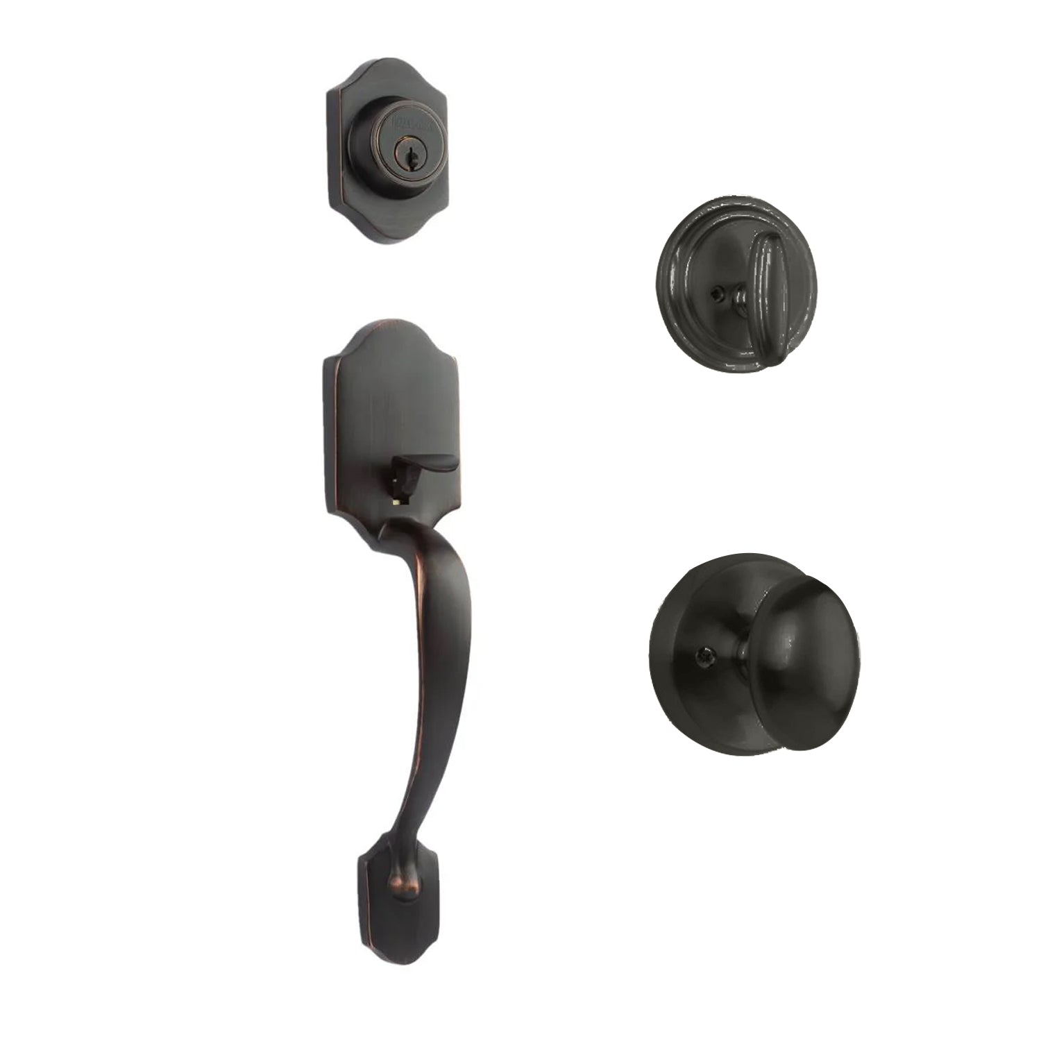Charente Entry S/C w/Uovo Knob VB BP in Venetian Bronze