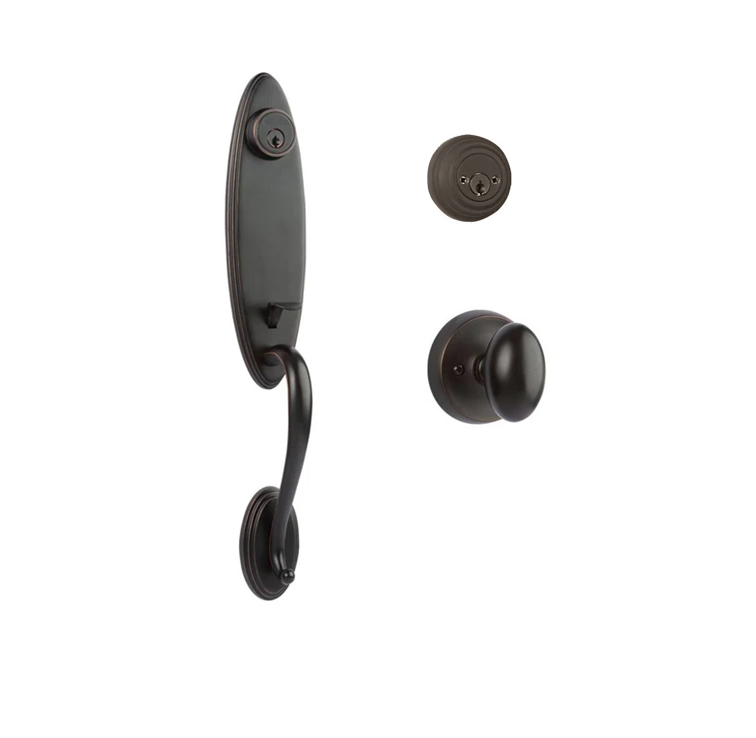 Loire Entry D/C w/Uovo Knob VB BP in Venetian Bronze
