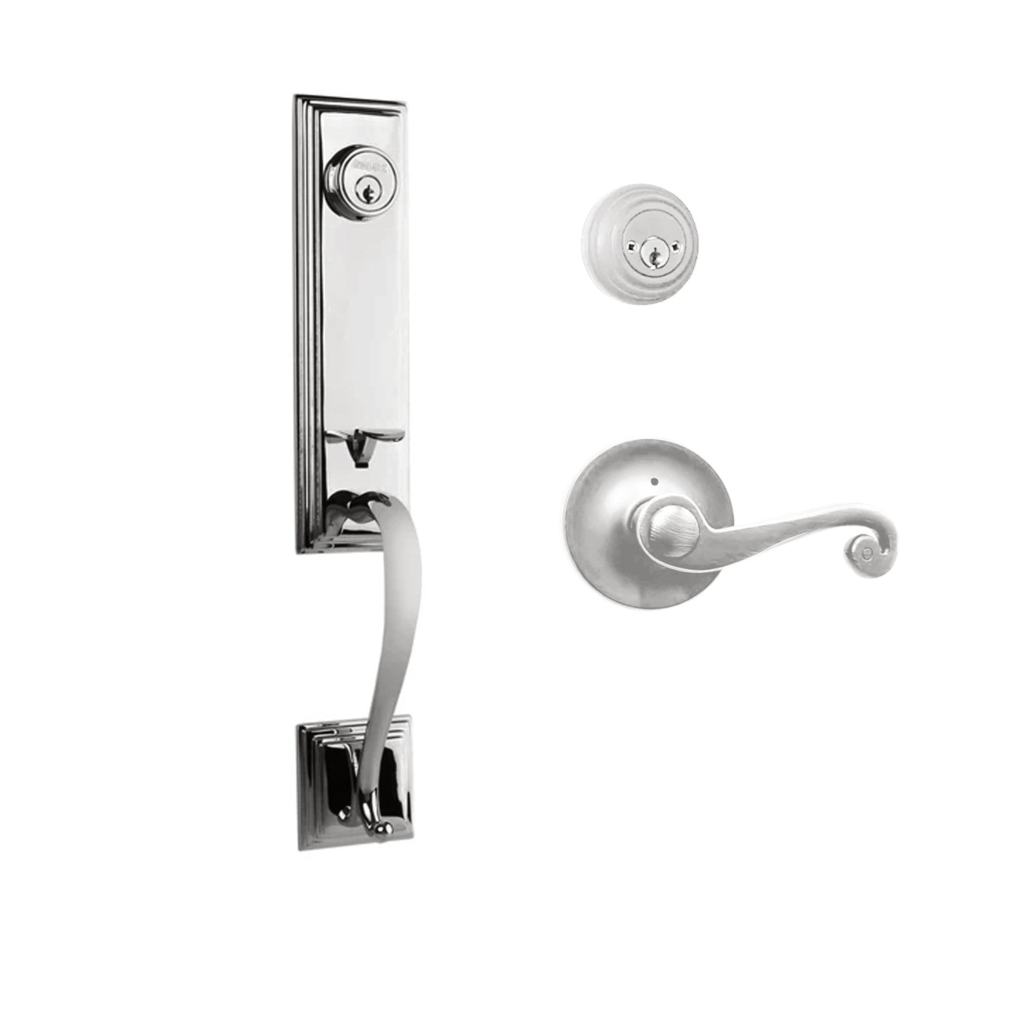 Seine Entry D/C w/Spira Lever PC BP in Polished Chrome