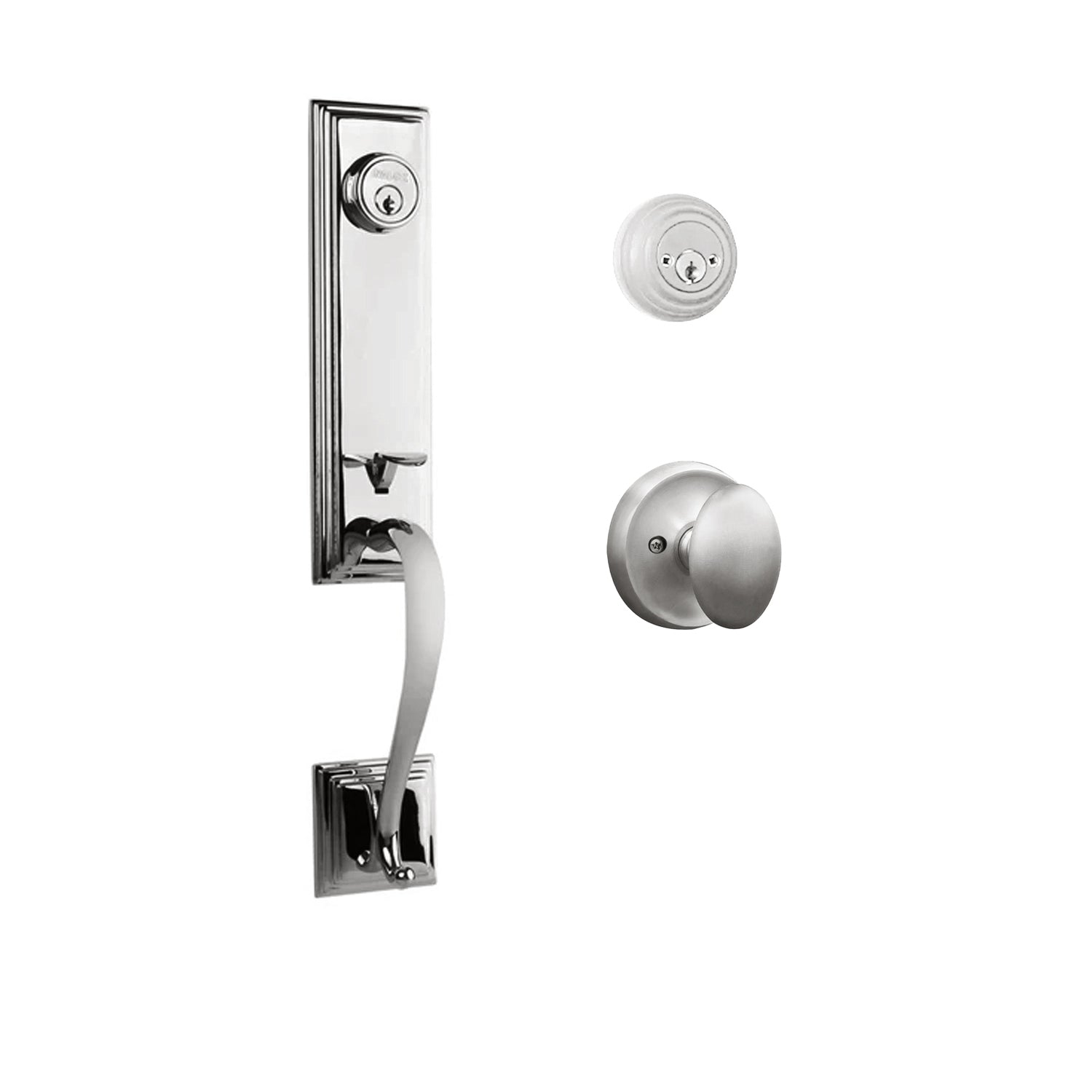 Seine Entry D/C w/Uovo Knob PC BP in Polished Chrome