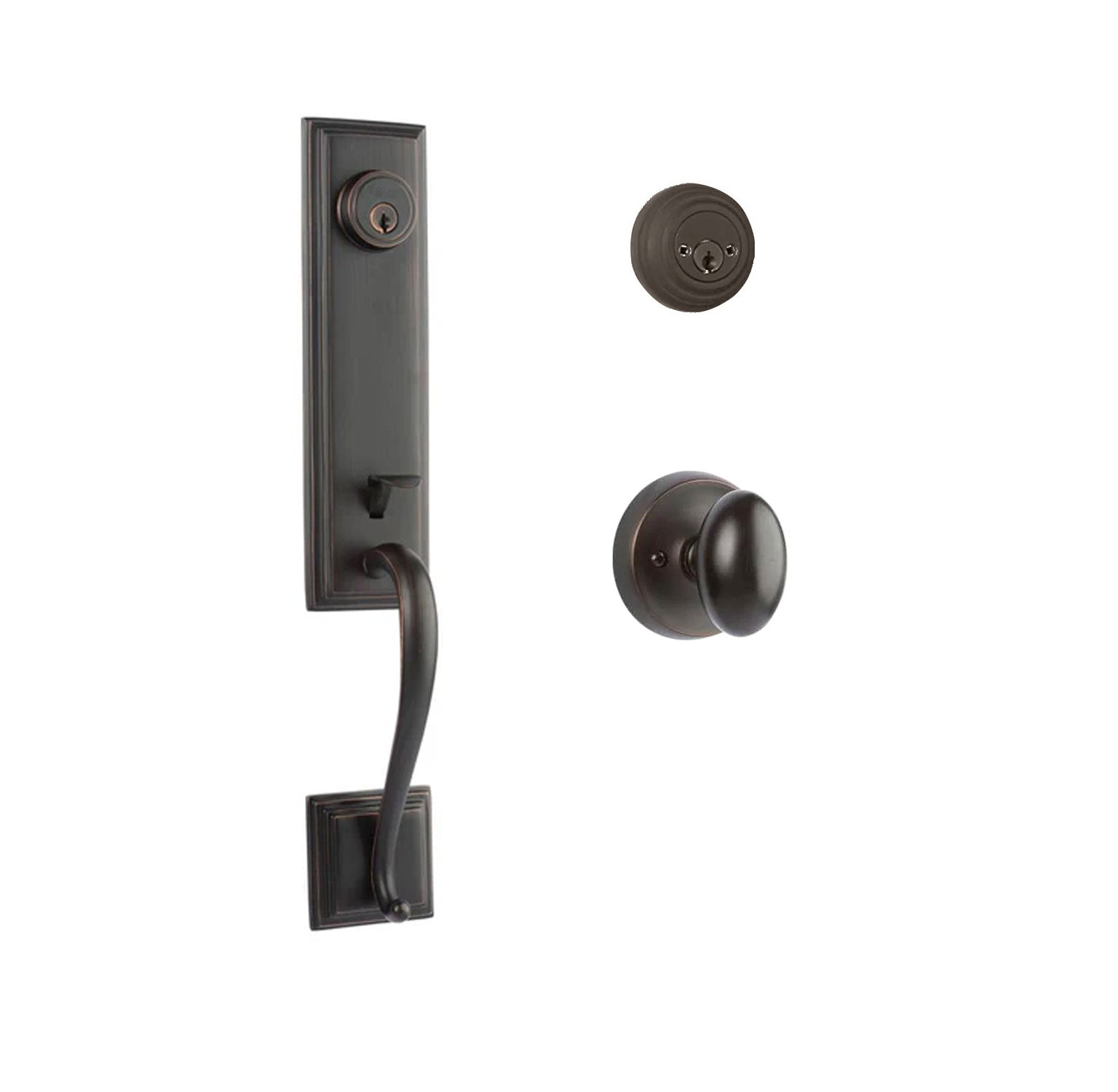 Somme Entry D/C w/Uovo Knob VB BP in Venetian Bronze