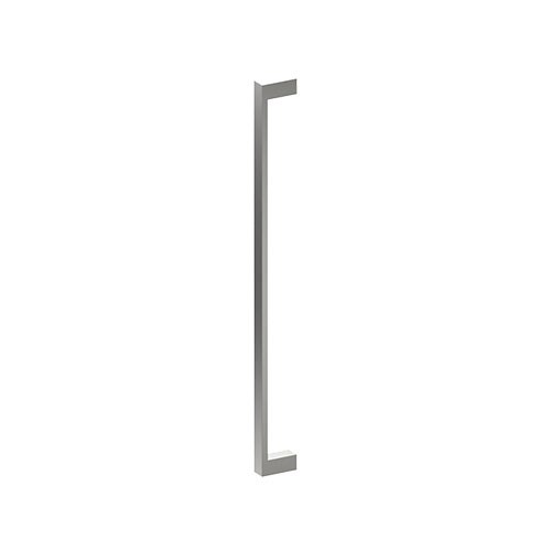 BAR Entrance Pull Handles, Stainless Steel, 25mm x 13mm x 600mm CTC (Back to Back Pair) in Prepared for Powder Coat