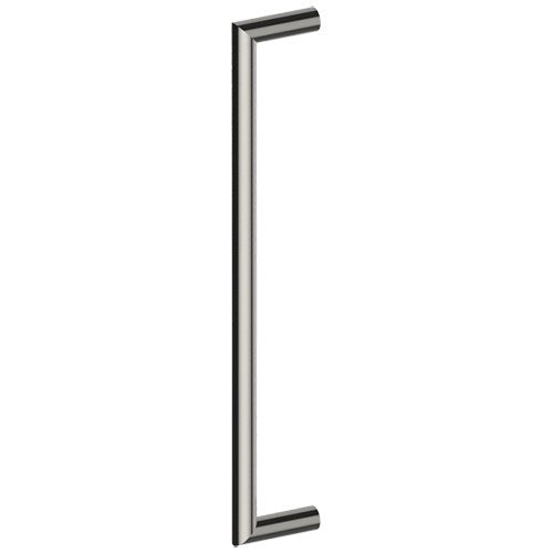 CETINA Entrance Pull Handles, Stainless Steel, 25mm Ø 400mm CTC (Back to Back Pair) in Polished Stainless Steel