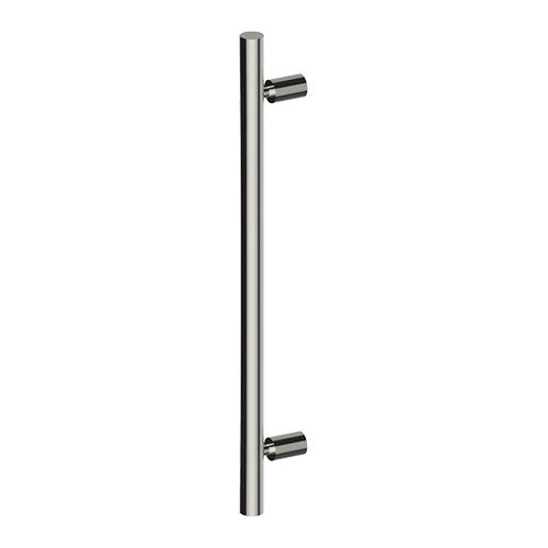 DUO Entrance Pull Handles, Stainless Steel, 32mm Ø x 600mm CTC (Back to Back Pair) in Polished Stainless Steel