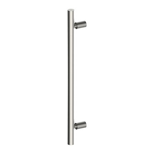 DUO Entrance Pull Handles, Stainless Steel, 32mm Ø x 600mm CTC (Back to Back Pair) in Prepared for Powder Coat