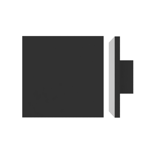 Single M03 Square Entrance Pull Handle, 10mm Face, 150mm x 150mm in Satin Anodised Gunmetal CO#3