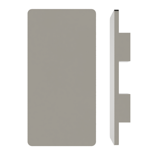Single M20 Rectangular Entrance Pull Handle, 10mm Face, 900mm x 150mm in Satin Anodised Nickel SFD#D