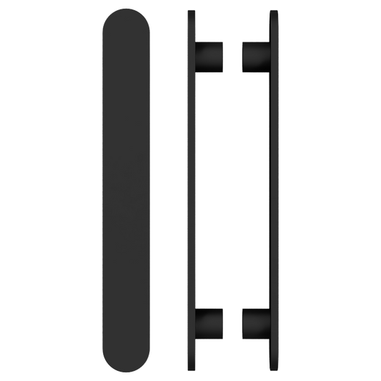 Pair of M21 Entrance Pull Handle, 10mm Face, H860mm x W60mm x CTC740mm in Satin Anodised Gunmetal CO#3