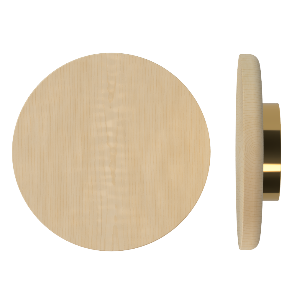 Single T11 Timber Pull Handle in American Oak by Style Finish Doorware, showcasing its sleek, natural wood grain finish.