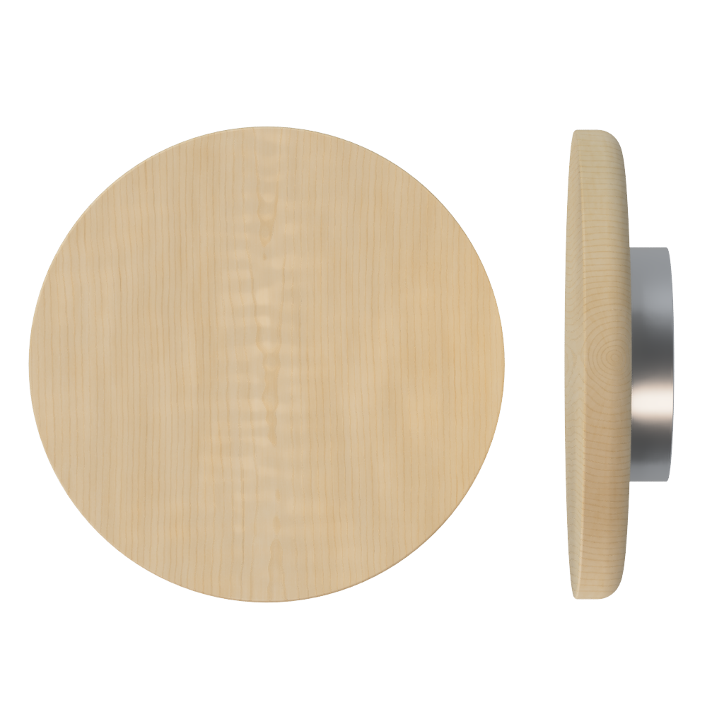 Single T11 Timber Pull Handle in American Oak from Style Finish Doorware, showcasing its sleek natural wood finish and modern design.