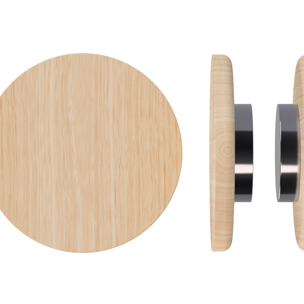 Pair of Victorian Ash T11 Timber Pull Handles by Style Finish Doorware, showcasing natural wood grain and classic design for doors