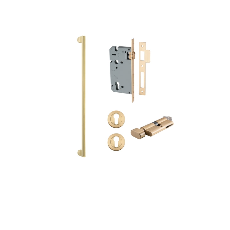 Pull Handle Baltimore Brushed Gold PVD CTC6Key / Thumb Entrance Kit in Brushed Gold PVD