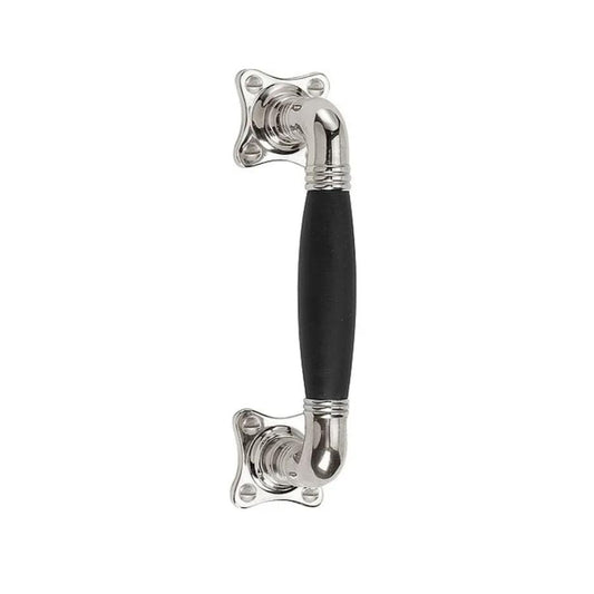 TIMELESS MG1934C pull handle bright nickel/ebony wood in Bright Nickel / Ebony Wood