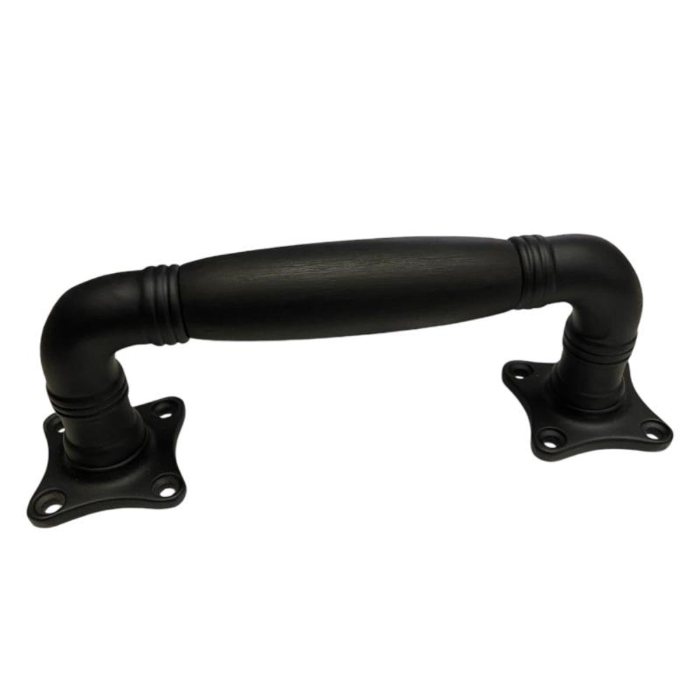 TIMELESS MG1934C pull handle satin black/ebony wood in Satin Black / Ebony Wood