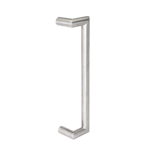 V23 Offset Pull Handle - 450mm Crs in Satin Stainless