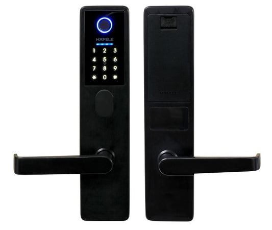 Genisis Smart Electonic Lock with Lock or Cylinder. in Matt Black