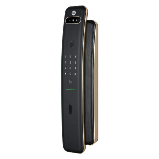 YALE LUNA PRO+ 60MM BACKSET CHAMPAGNE GOLD in Black / Champagne Gold