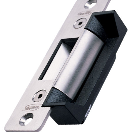 FSH FES10 Ansi Multi-Function Electric Strike, Weather resistant, Non Monitored, 12V/24V, Power to Open/Power to Lock 125L x 42W x 35D in Satin Stainless