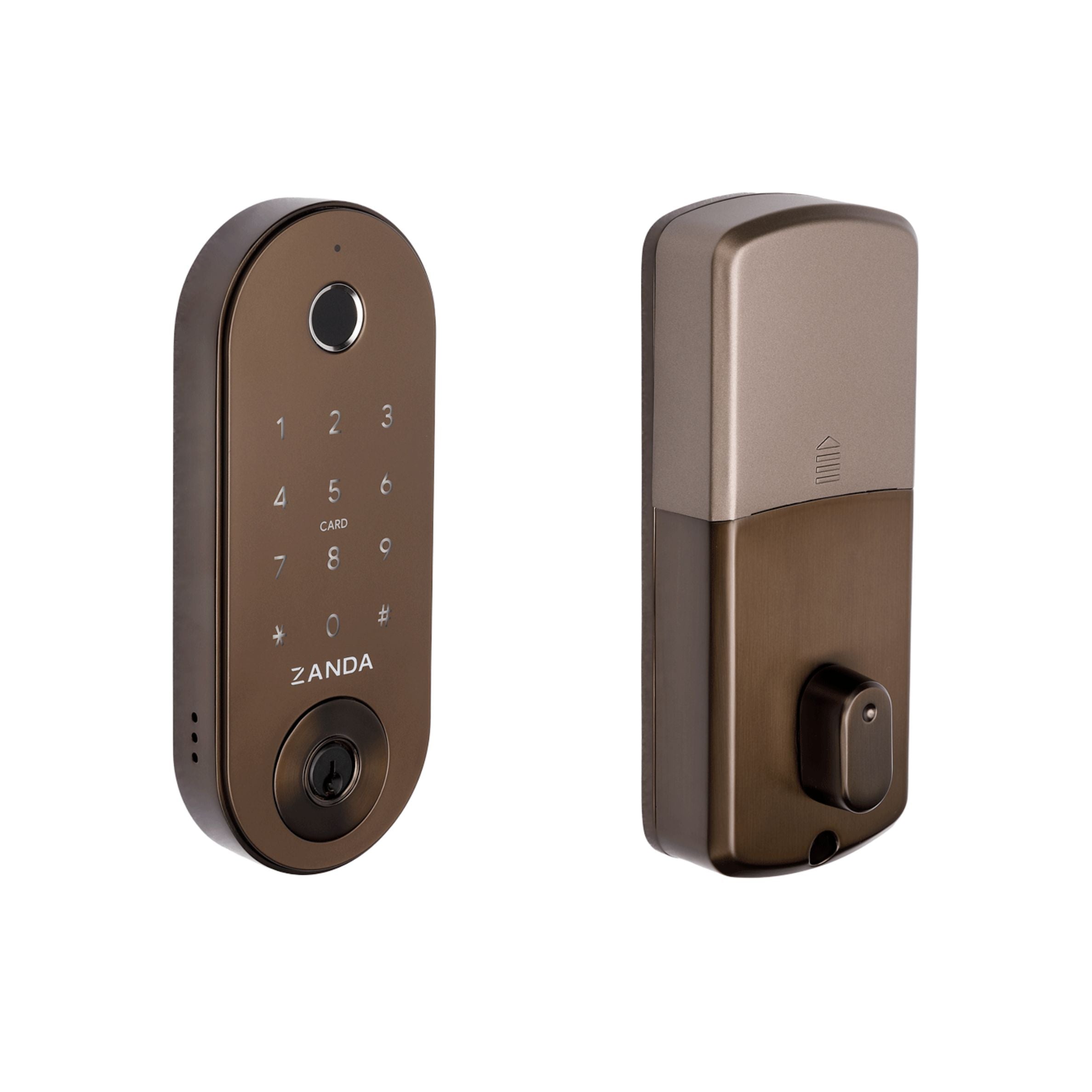 Stealth Electronic Deadbolt with 60mm Backset Latch in Ember Bronze