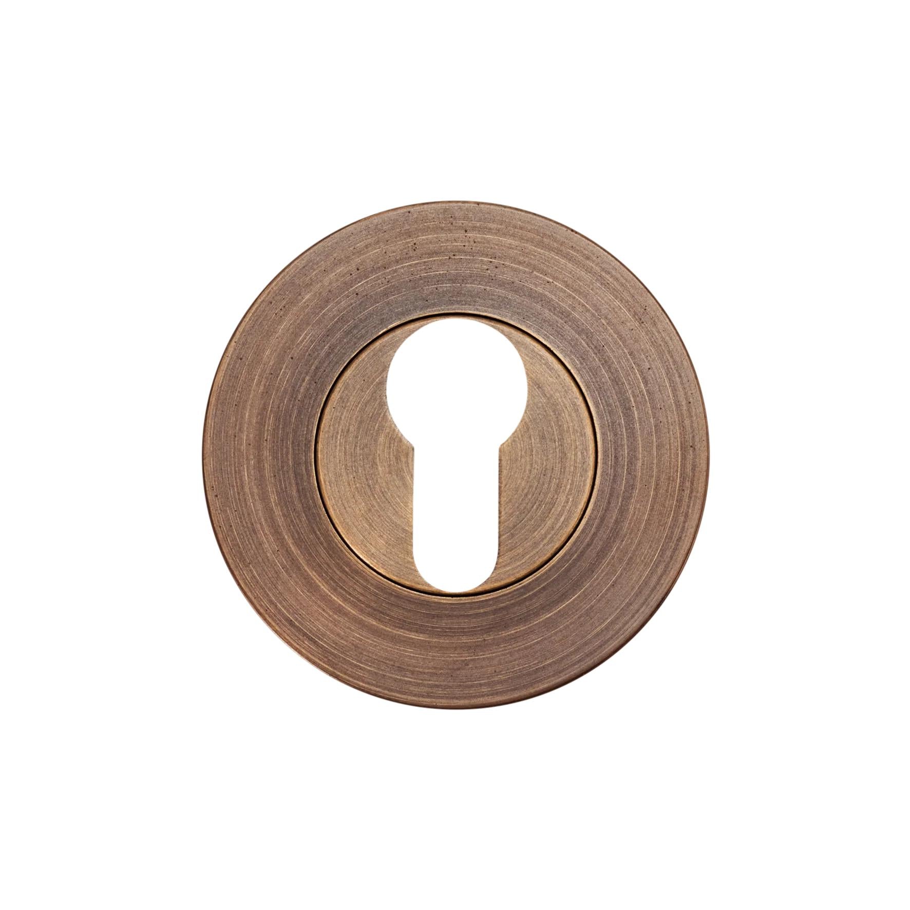 MOMO EURO CYLINDER ESCUTCHEON SET BRONZE in Bronze