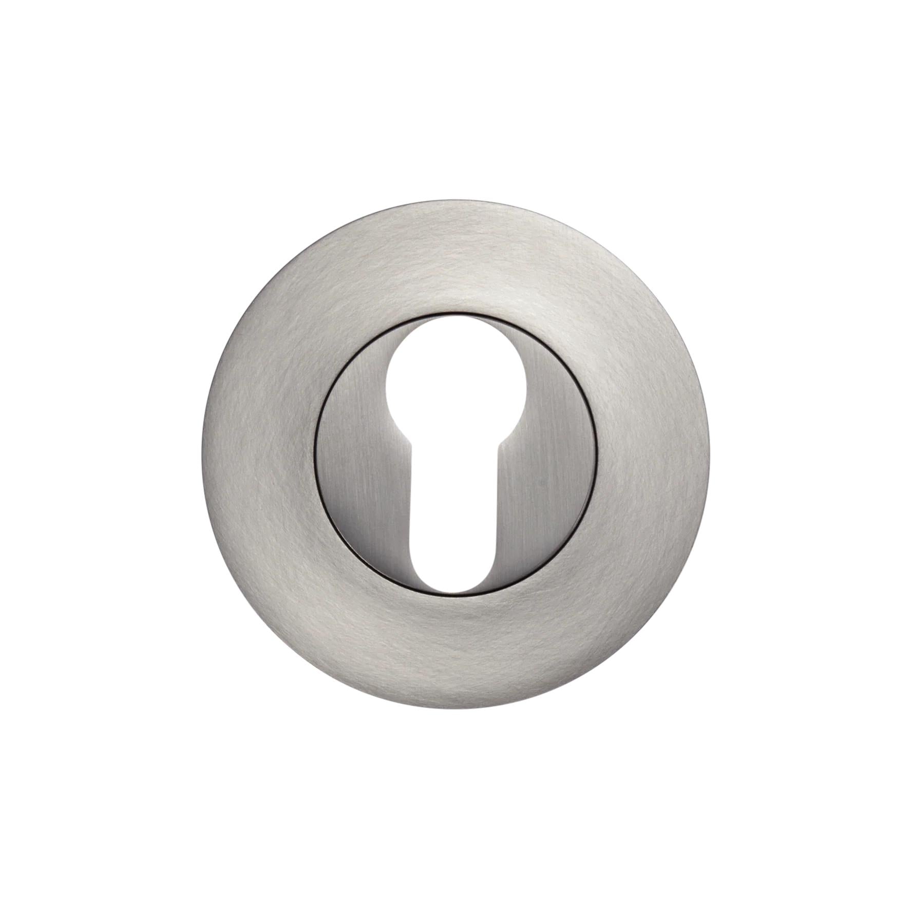 MOMO EURO CYLINDER ESCUTCHEON SET DULL BRUSHED NICKEL in Dull Brushed Nickel