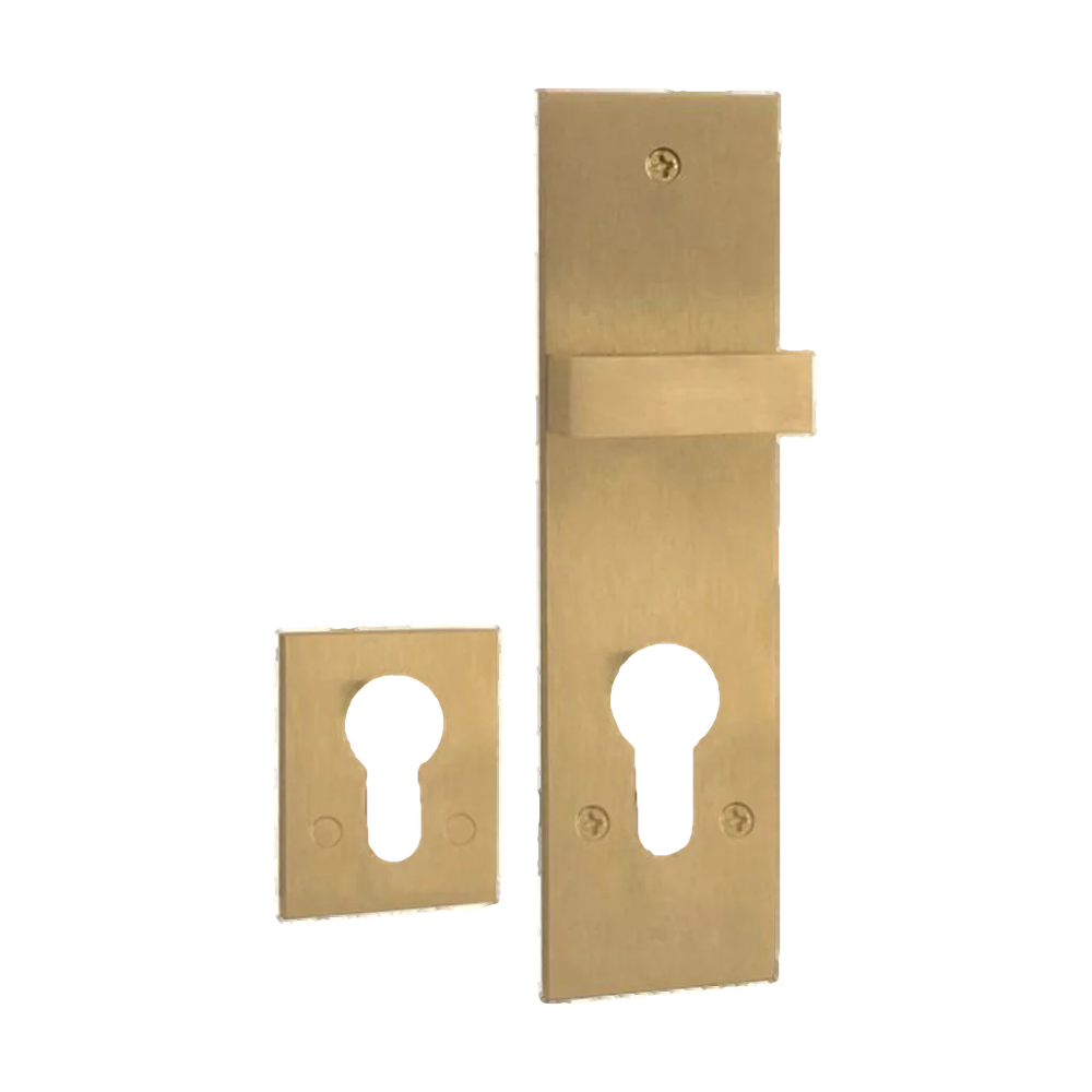 Escutcheon & Snib Set Satin Brass - 85mm myLock in Satin Brass
