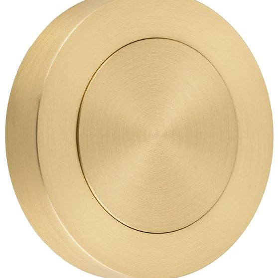 Blank Rose Round Brushed Gold PVD D52xP10mm in Brushed Gold PVD