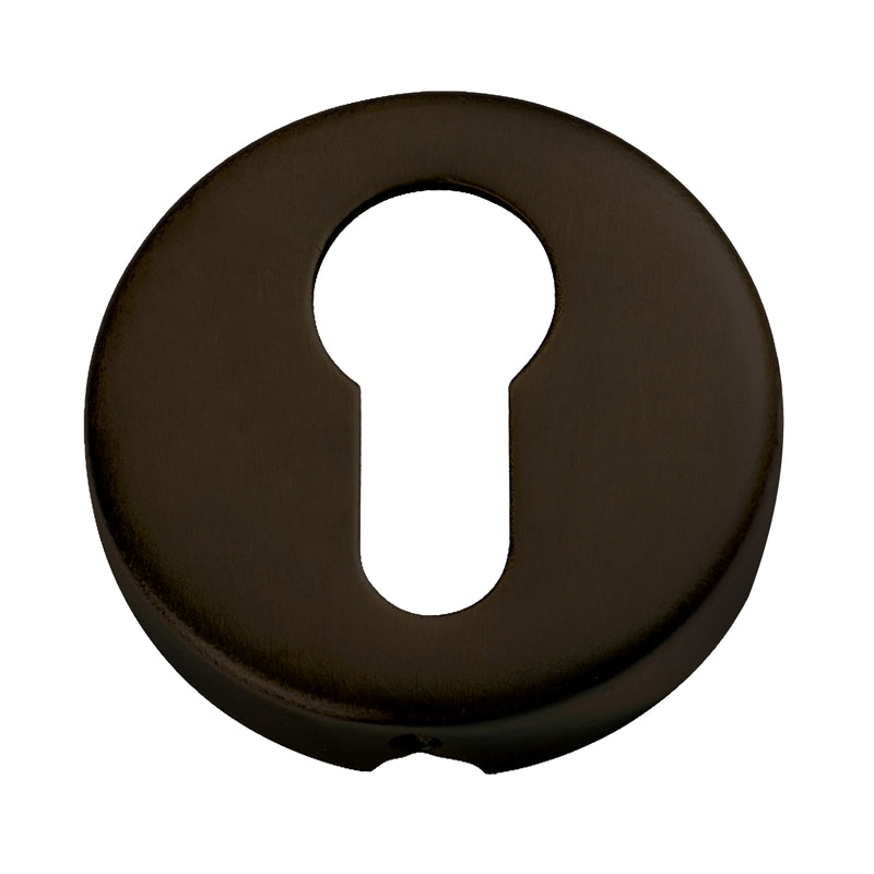 Escutcheon Sheet Brass Euro Antique Brass D50xP10mm in Antique Brass