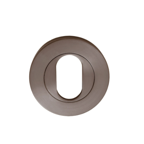 Astron Round Oval Escutcheon Each in Graphite Nickel