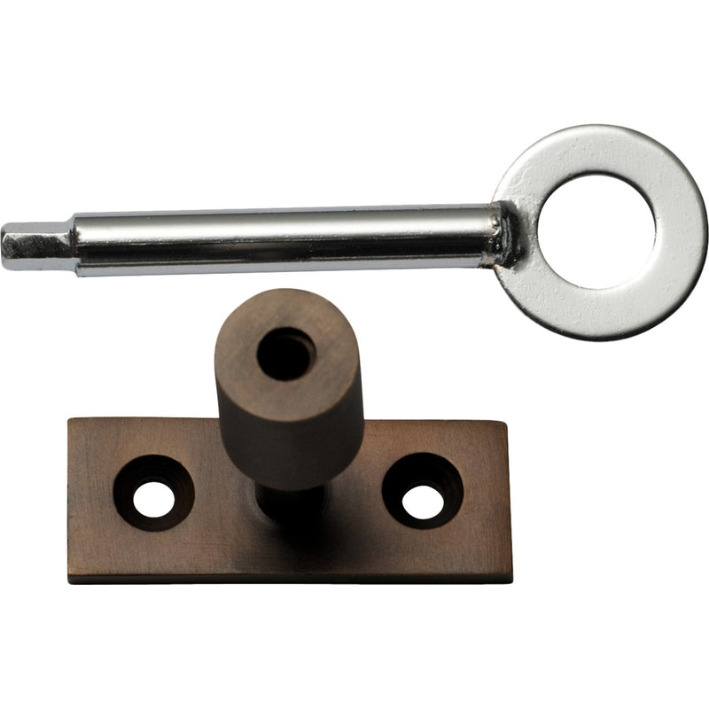 Locking Pin To Suit Base Fix Casement Fastener Antique Brass in Antique Brass