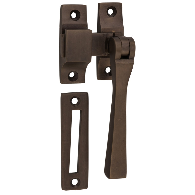 Casement Fastener Square Antique Brass W35xP30 in Antique Brass