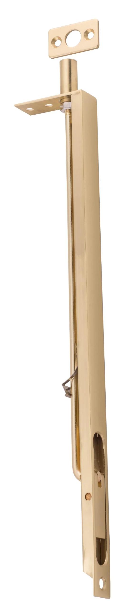 Flush Bolt Polished Brass H300xW19mm in Polished Brass