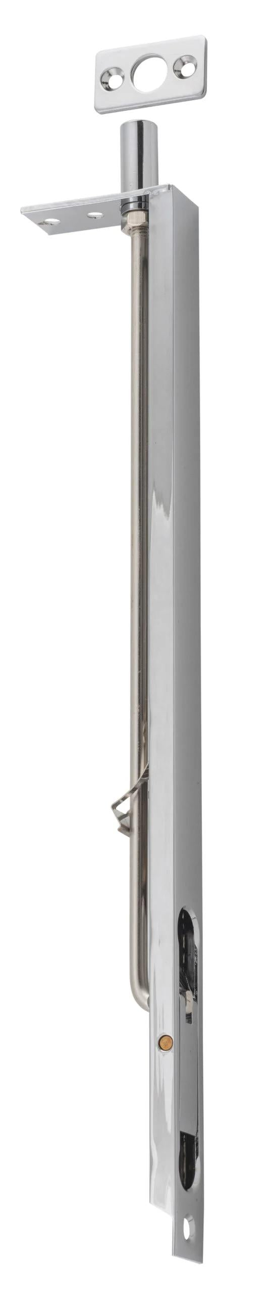 Flush Bolt Chrome Plated H300xW19mm in Chrome Plated