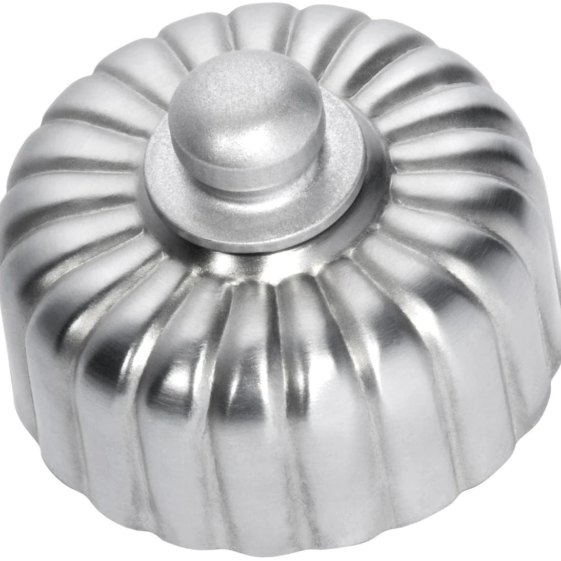 Fan Controller Fluted Satin Chrome D55xP40mm in Satin Chrome