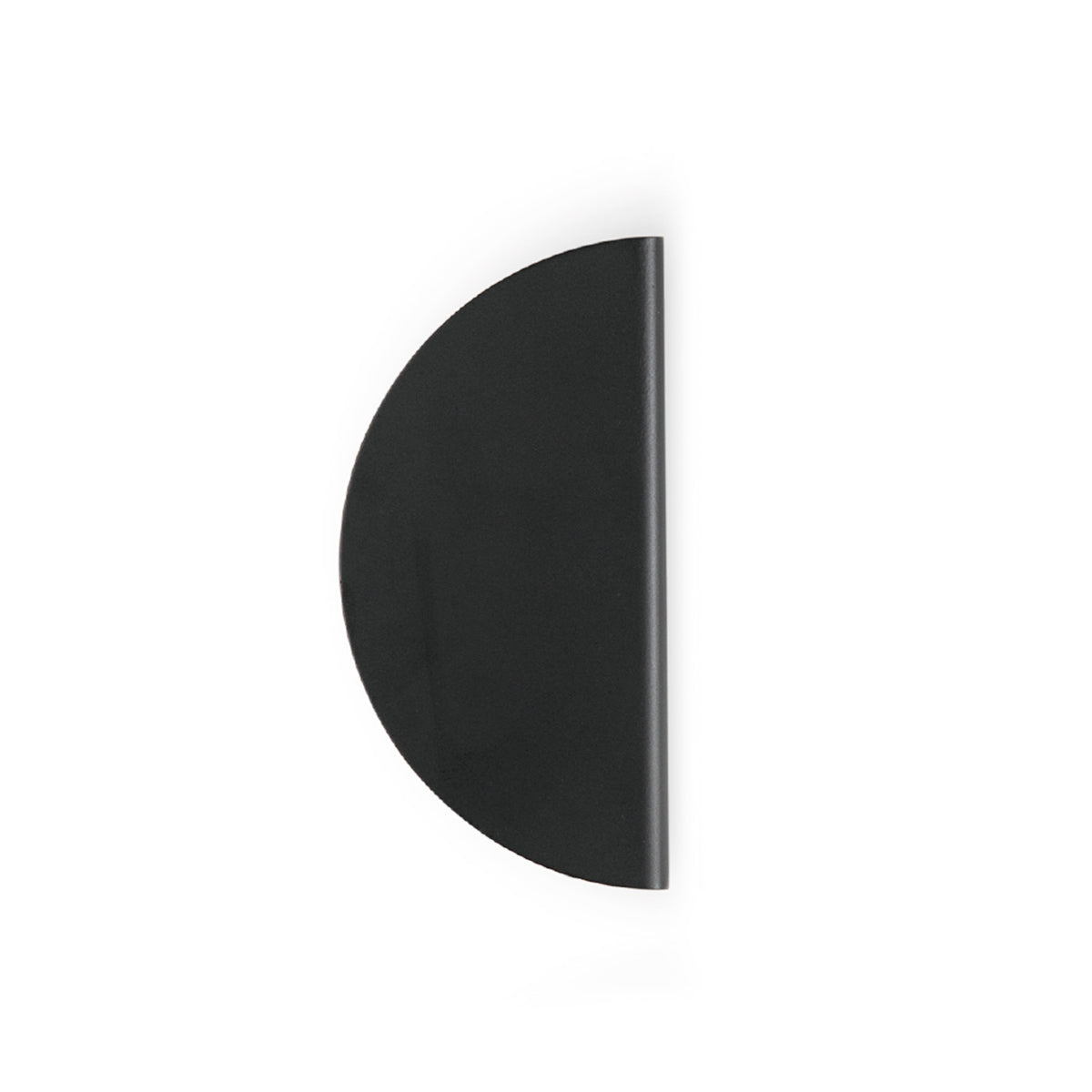 SOLA HALF ROUND LIP PULL - 120MM - MATT BLACK in Matt Black