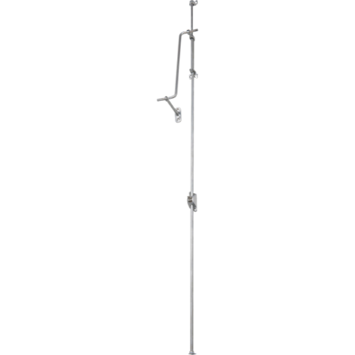 Fanlight Window Operator Satin Chrome H900-1115mm in Satin Chrome