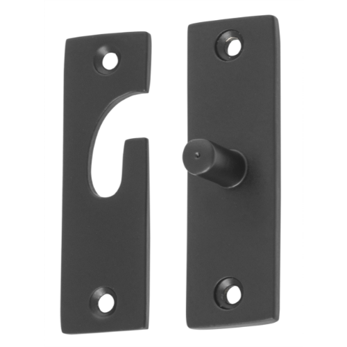 Fanlight Swivel Matt Black H73xW23mm in Matt Black