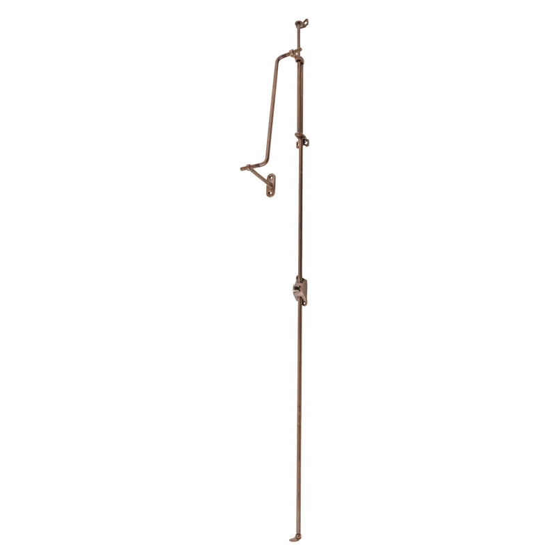 Fanlight Window Operator Antique Brass Unlacquered H900-1115mm in Antique Brass