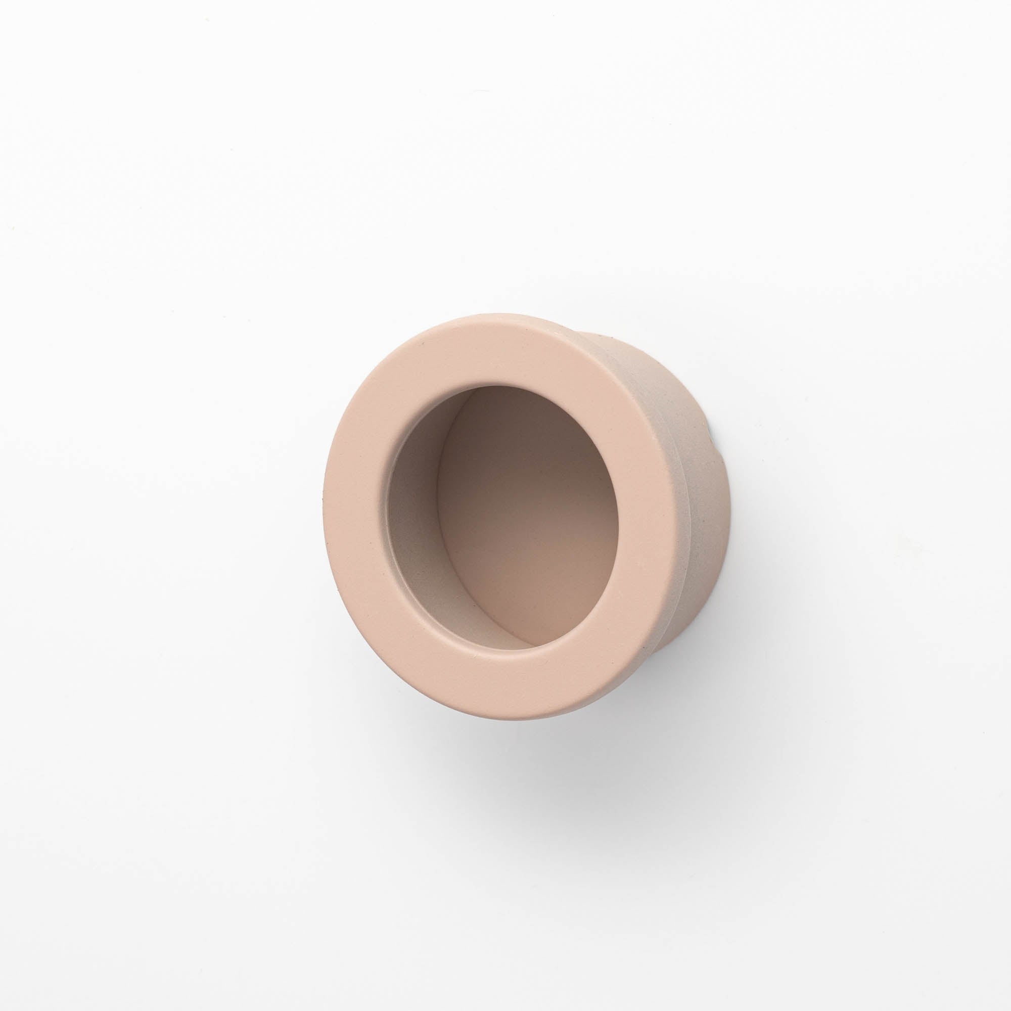 Dune Flush 30mm Round Flush Pull in Dusty Rose